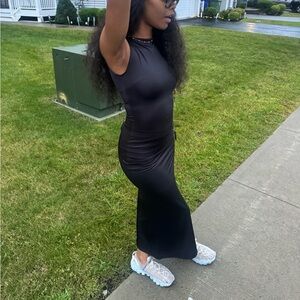 Grey Sleeveless Dress